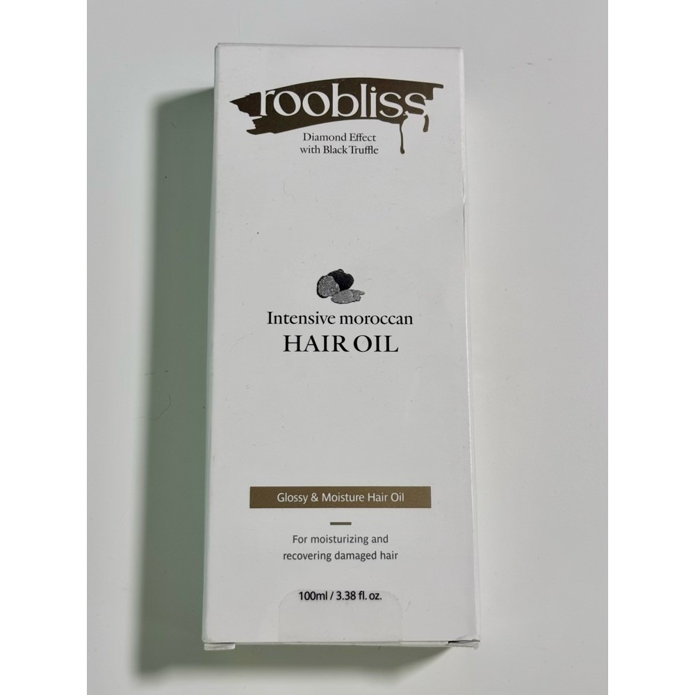 NEW Roobliss Intensive Moroccan Hair Oil 100ml Black Truffle Argan K-Beauty